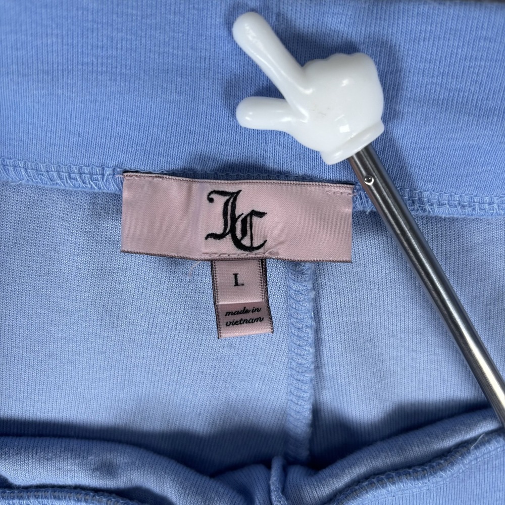 Y2K Juicy Couture Joggers Womens Large Blue Terry Cloth Embroidered Logo - Picture 9 of 16
